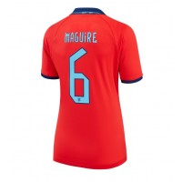 Koszulka piłkarska Anglia Harry Maguire #6 Strój wyjazdowy dla kobiety MŚ 2022 tanio Krótki Rękaw